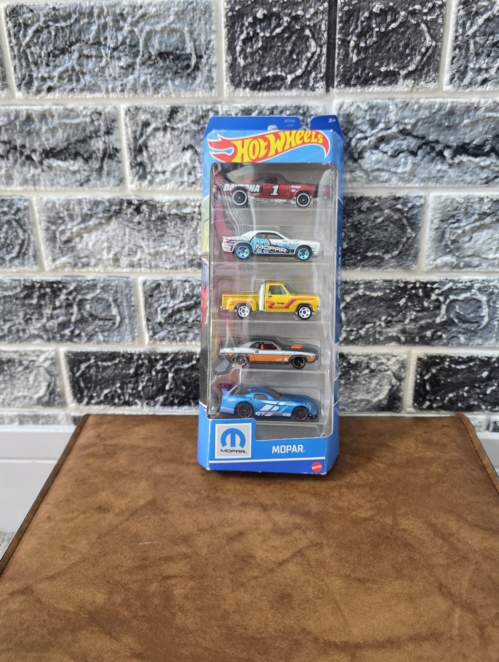 Hot Wheels Mopar 5-Car Pack - Blue, Yellow, Red, Silver, Teal